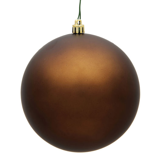 Vickerman 8" Mocha Matte Ball Ornament