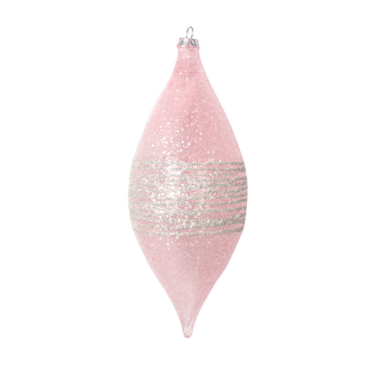 Vickerman 7" Light Pink Shuttle Ornament 4 per bag.