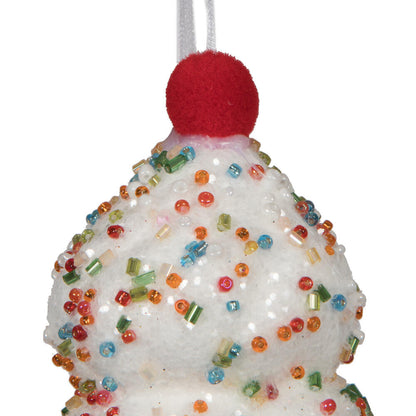 Vickerman 5.75" Light Blue Ice Cream Cone Ornament 3 per bag.
