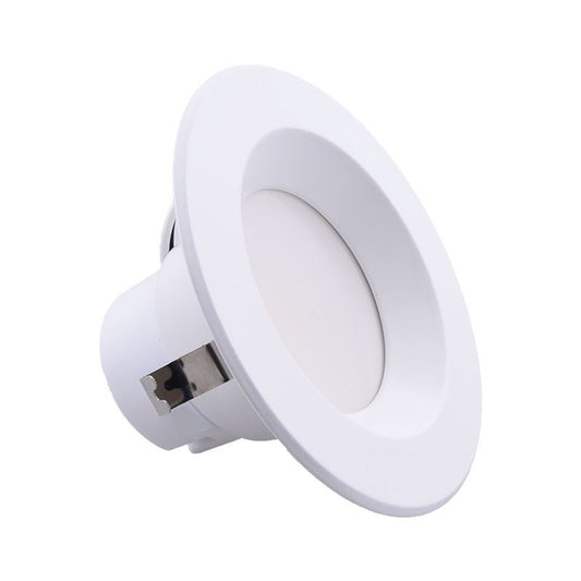 Westgate 4In  Smooth Composite Recessed Trim 5Cct 27/30/35/40/50K, Power Adj. 13/10/8W, Residential Lighting, 8W/10W/13W, 80 Lumens/W, 27K/30K/35K/40K/50K, White Finish, TRI-AC Dimmable