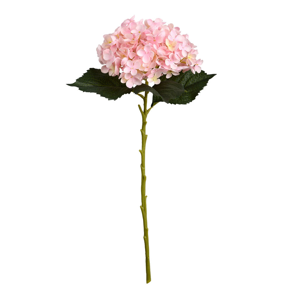 Vickerman 19" Artificial Pink Hydrangea Spray. Includes 3 sprays per pack.