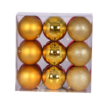 Vickerman 4" Gold Red and Silver Ornament Assortment 18 per box.