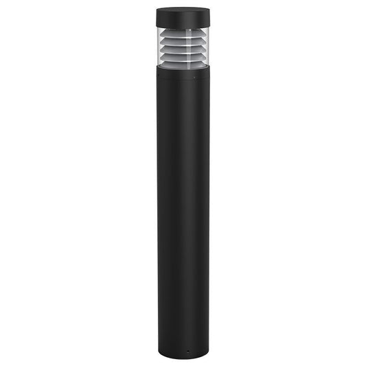 Westgate Bollard 42In Round Flat Top Cone Refl. Clear Lens Adj. 12-22W 30/40/50K, Black, Outdoor Lighting, 12~22W, 130 Lumens/W, 30K/40K/50K, Black Finish, 0~10V Dimmable