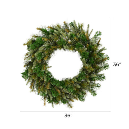 Vickerman 36" Cashmere Artificial Christmas Wreath Unlit