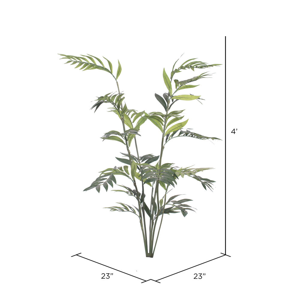 Vickerman 4' Artificial Green Parlour Palm Tree.