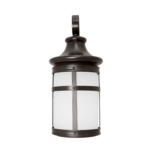 Euri Lighting EOL-WL17BRZ-1030E Residential LED 12.5-Watt Outdoor Wall Lantern Wet Rated Non-Dimmable in 3000K