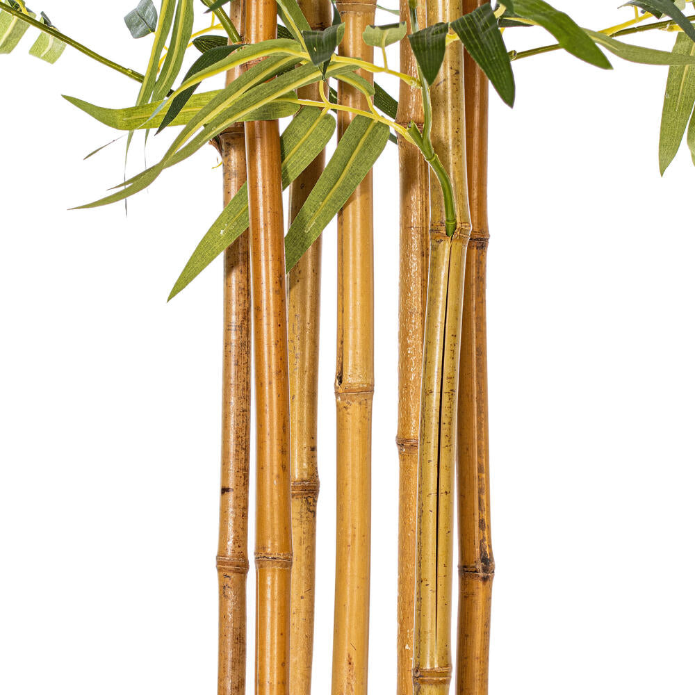 Vickerman 6' Artificial Potted Green Bamboo Tree.