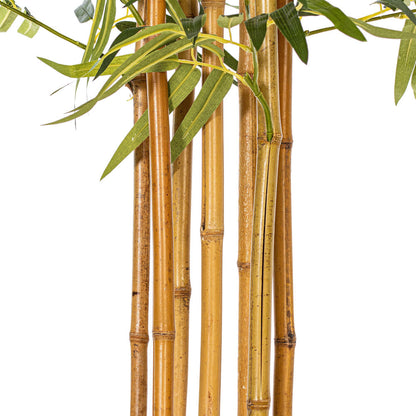Vickerman 6' Artificial Potted Green Bamboo Tree.