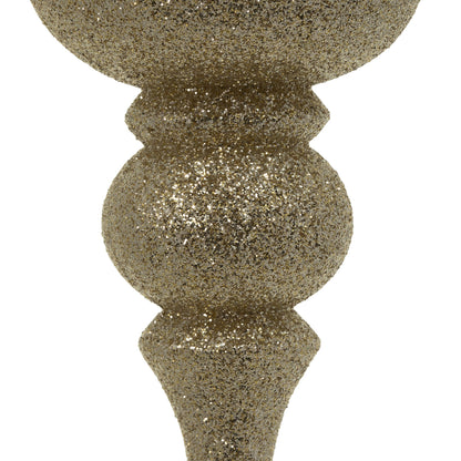 Vickerman 7" Champagne 4-Finish Finial Ornament 8 per Box
