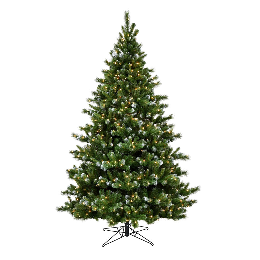 Vickerman 7.5' x 58" New Haven Spruce Artificial Christmas Tree Clear Dura-lit Lights