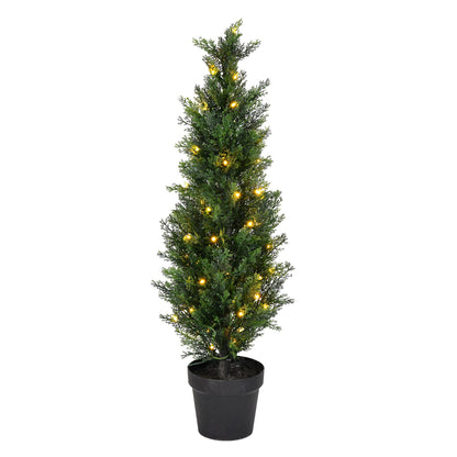 Vickerman 3' Artificial Potted Green Cedar Tree.