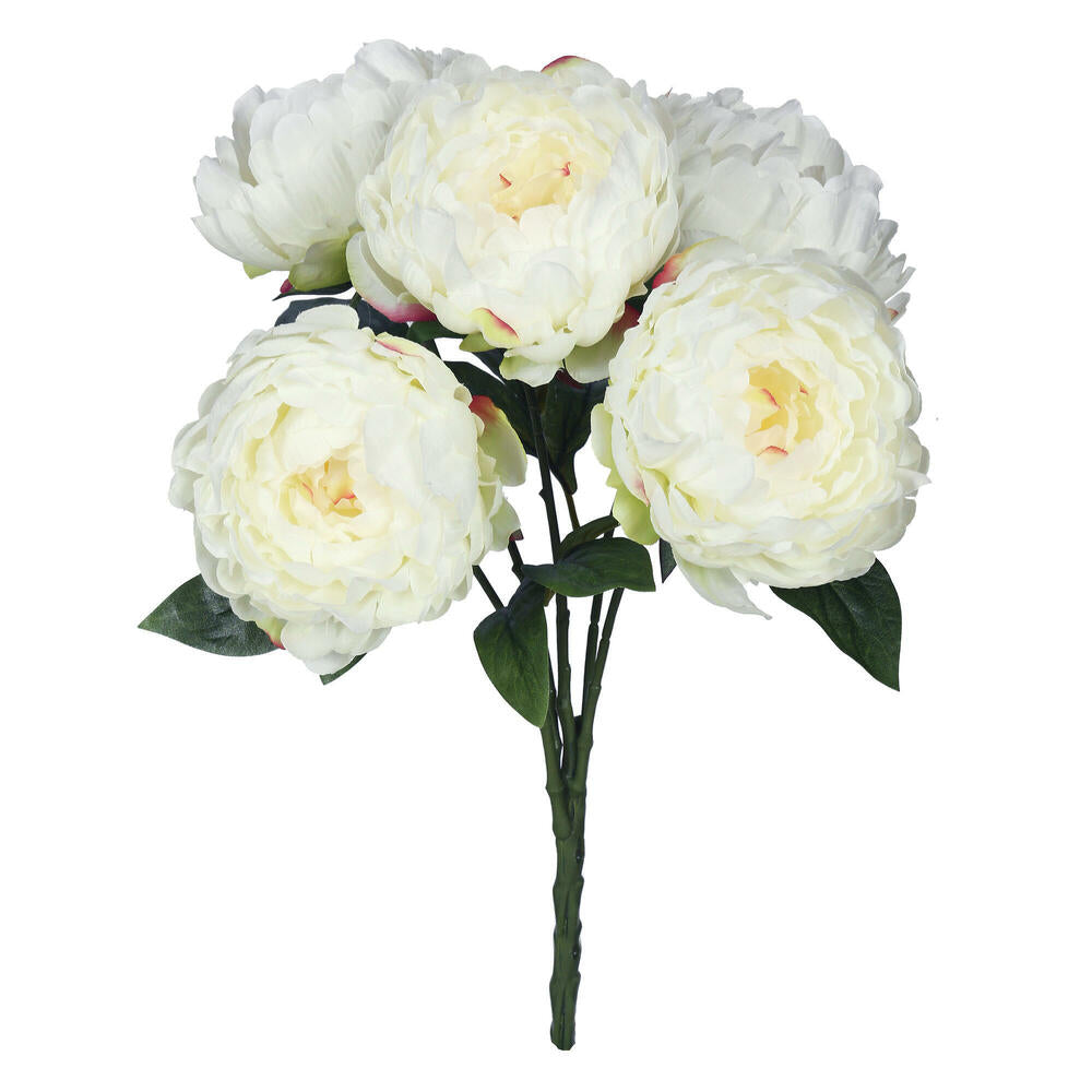 Vickerman 20" Artificial Cream Peony Bunch.