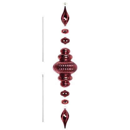 Vickerman 41" Champagne Shiny Finial Ornament