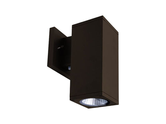 Westgate 4In Sq Wall Cyl. Down Light 12W 30K/40K/50K Dim. - Bronze, Outdoor Lighting, 12W, 960 Lumens, 3000K/4000K/5000K, Brushed Nickel Finish, Dimmable