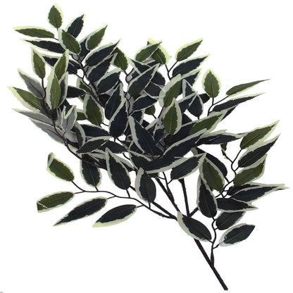 Vickerman 6' Artificial Variegated Smilax Executive Black Plastic Pot