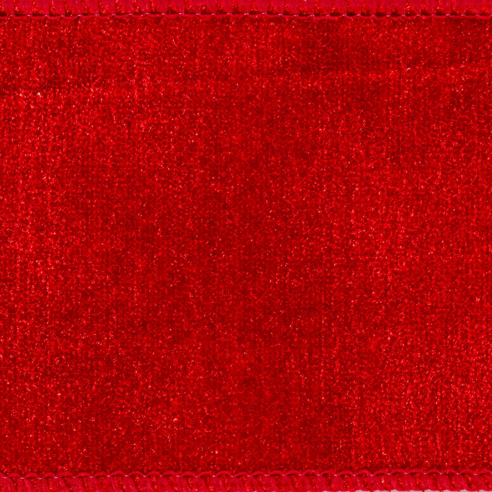 Vickerman 2.5" x 10 Yards Red Velvet Ribbon