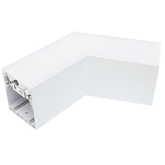 Westgate SCX Series 120 Degree Corner Section, Commercial Indoor Lighting, 629 Lumens, 3000K, White Finish, 0~10V Dimmable