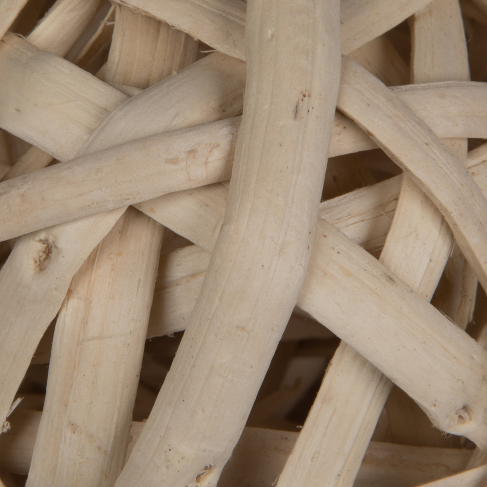 Vickerman Natural Botanicals 4" Kambu Ball Bleached. Includes 25 pieces per Pack.