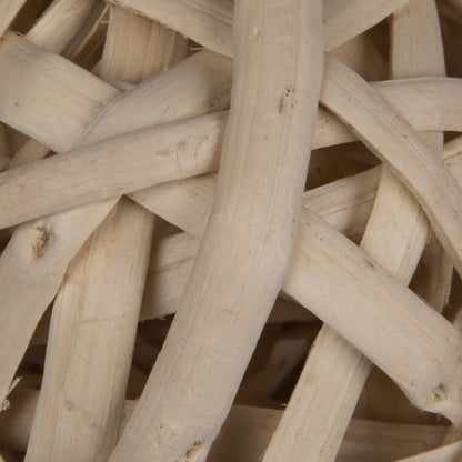 Vickerman Natural Botanicals 4" Kambu Ball Bleached. Includes 25 pieces per Pack.