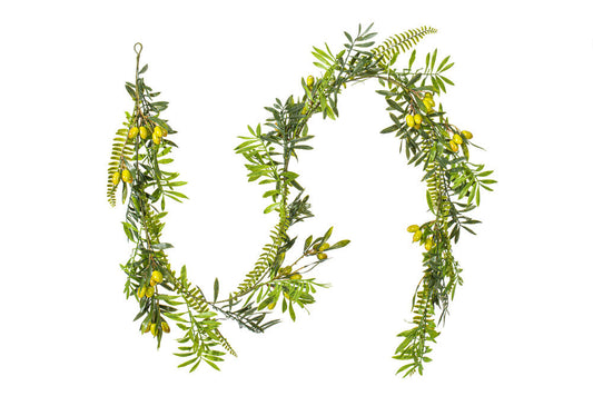 Vickerman 6' Artificial Mixed Olive Leaf Garland
