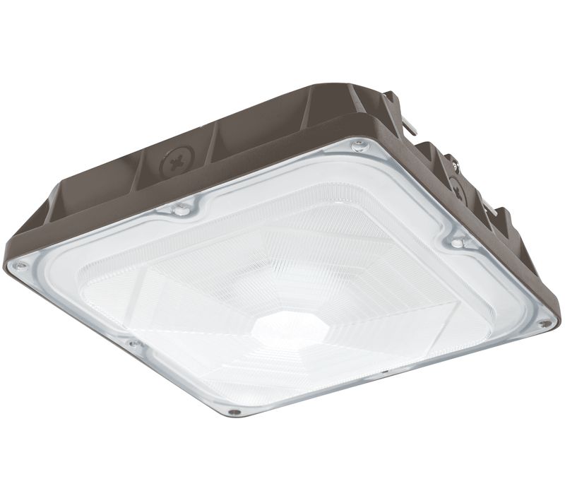 Westgate LED Canopy / Garage Series 2, Outdoor Lighting, 45W, 4200 Lumens, 3000K, Bronze Finish, 0~10V Dimmable