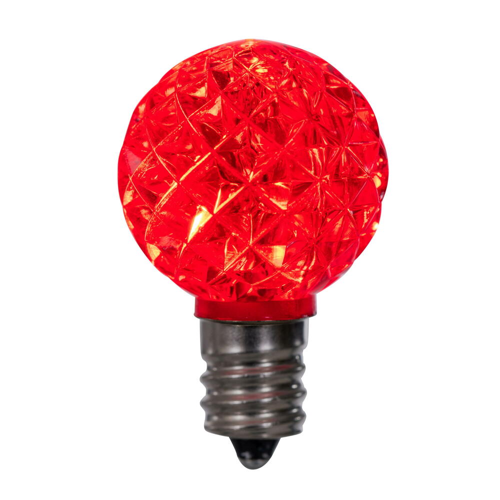 Vickerman G30 LED Red Replacement Bulb package of 25