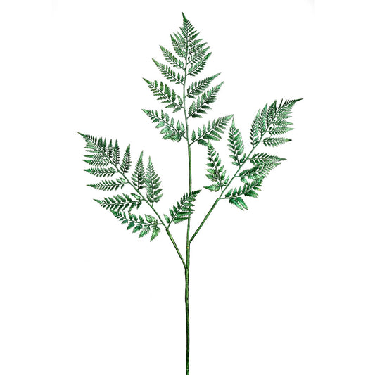 Vickerman 42" Green Shiny Artificial Christmas Spray. Includes 2 sprays per pack.