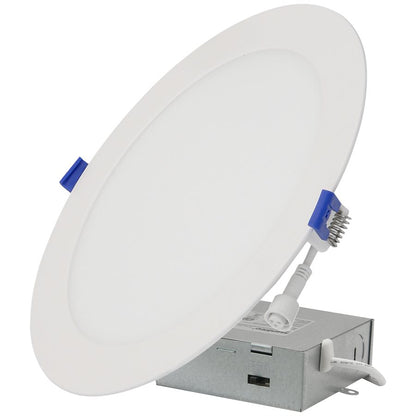 Sunlite 87804-SU LFX/SDL/8R/18W/90CRI/SCT 8" Round Slim Downlight 90CRI 120V 27K-50K Dimmable White