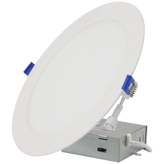 Sunlite 87804-SU LFX/SDL/8R/18W/90CRI/SCT 8" Round Slim Downlight 90CRI 120V 27K-50K Dimmable White