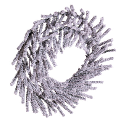 Vickerman 30" Flocked Pistol Unlit Pine Wreath.