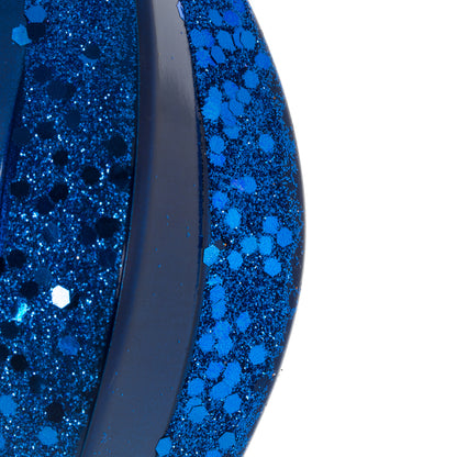 Vickerman 8'' Blue Glitter Swirl Drop Christmas Ornament