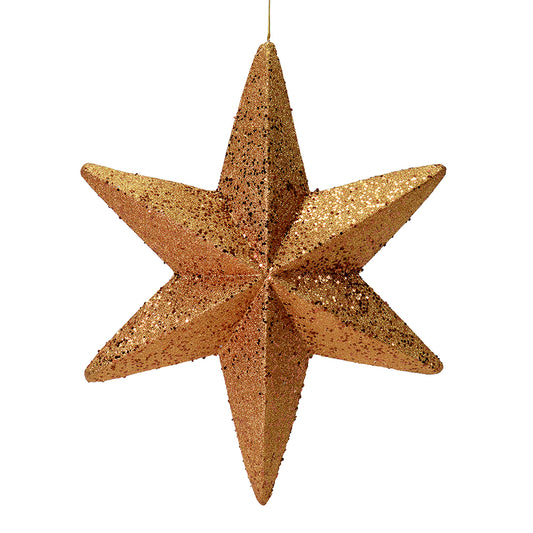 Vickerman 20" Copper Glitter Bethlehem Star Christmas Ornament