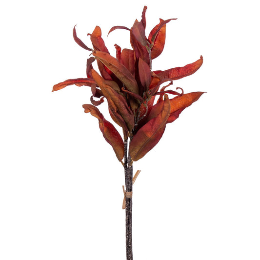 Vickerman 20" Orange Artificial Dried Leaves Bundle 2 per bundle.