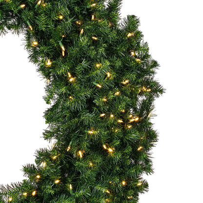 Vickerman 60" Douglas Fir Artificial Christmas Wreath Warm White LED Lights