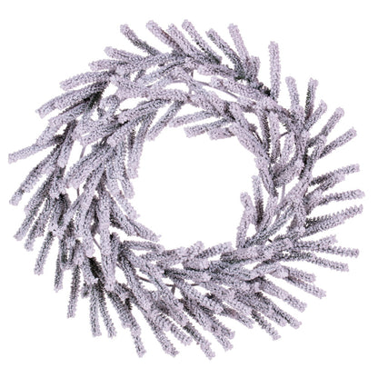 Vickerman 30" Flocked Pistol Unlit Pine Wreath.