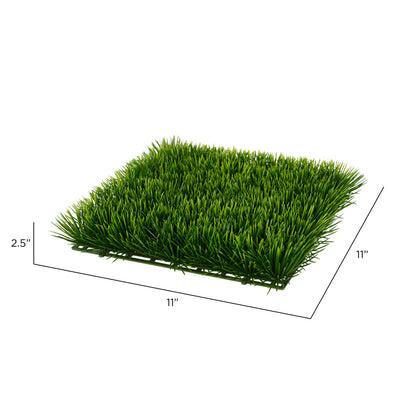 Vickerman 11" Artificial Green UV Coated Grass Matt Pack of 2