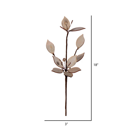 Vickerman 18" Natural Wood Poinsettia Christmas Spray 4 per bag.