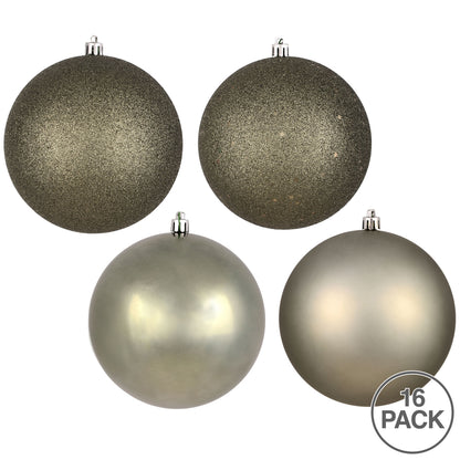 Vickerman 3" Wrought Iron 4-Finish Ball Ornament Assortment 16 per Box