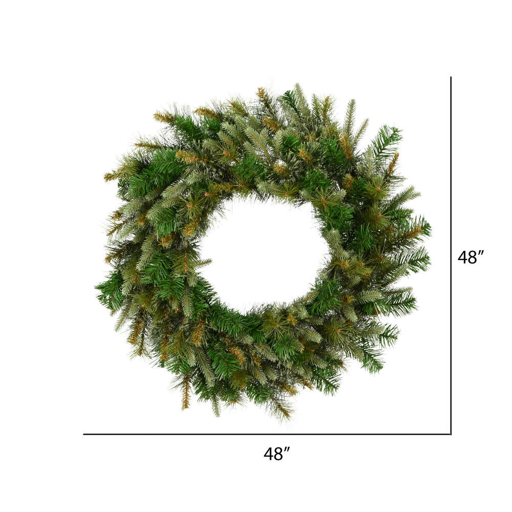 Vickerman 48" Cashmere Artificial Christmas Wreath Unlit