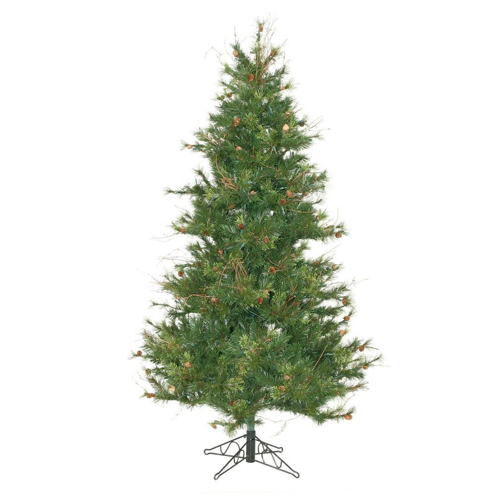 Vickerman 7.5' Mixed Country Pine Slim Artificial Christmas Tree Unlit
