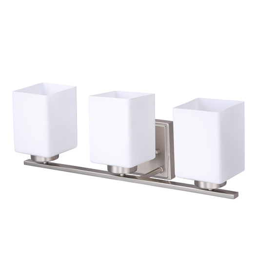 ASD Lighting 3-light Vanity Light 3xE26 60W 120V Satin Nickel ETL