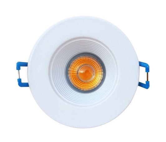 Westgate 2" Round Snap-In Downlights, 120V, 8W, 550 Lumens, 4000K, CRI90, Dimmable, Residential Lighting, 8W, 600 Lumens, 4000K, White Finish, TRIAC LED Dimmer