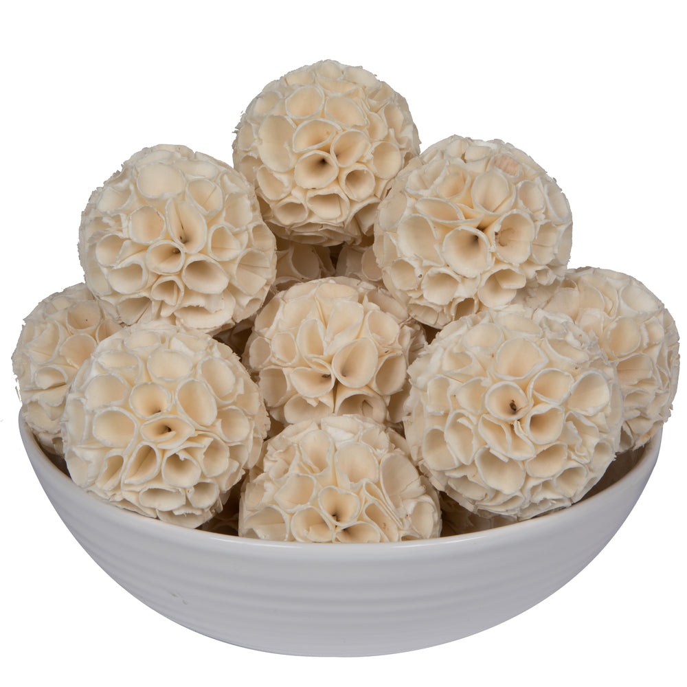 Vickerman Natural Botanicals 3.2" Sola Crape Ball. Includes 25 pieces per Pack.