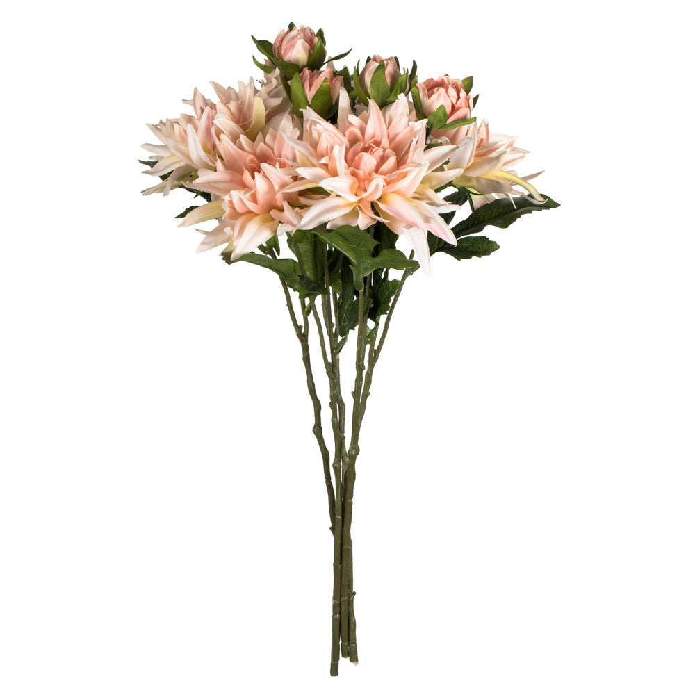 Vickerman 17" Artificial Peach Dahlia Spray. Includes 6 sprays per pack.