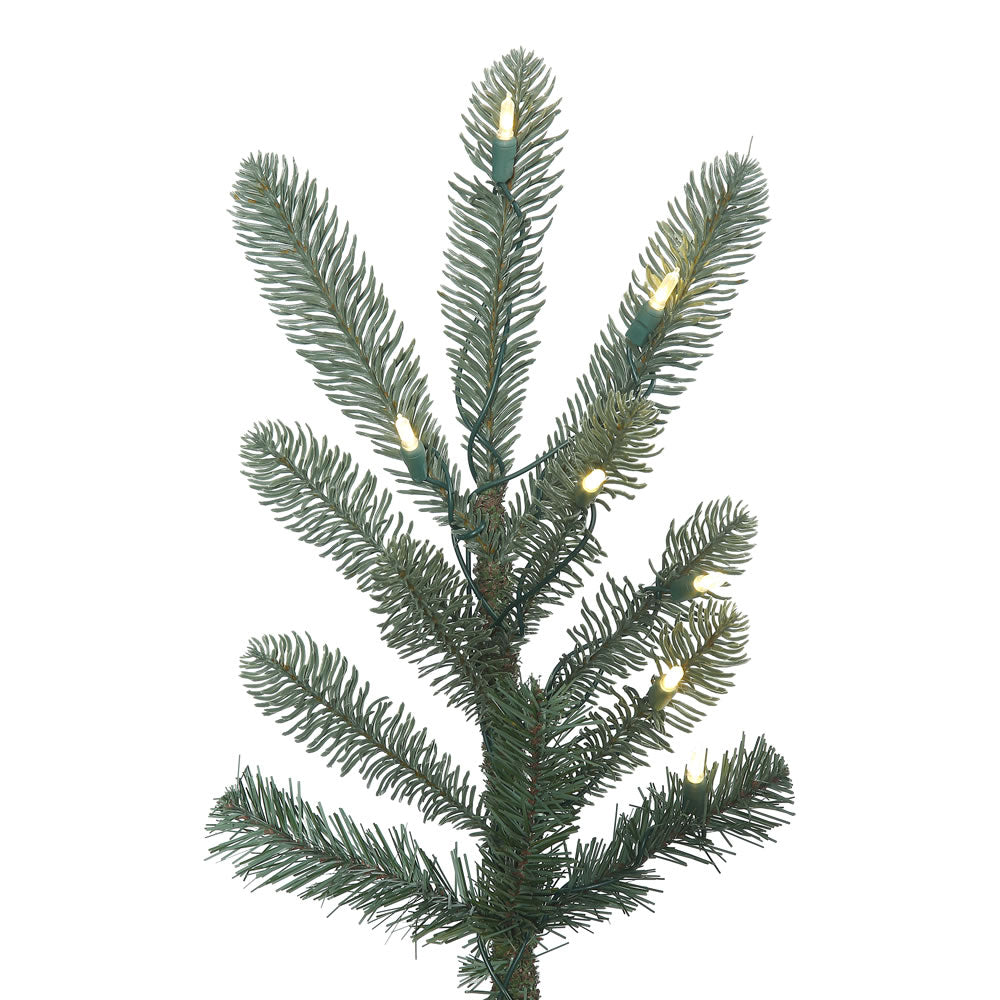 Vickerman 7.5' Alberta Blue Spruce Artificial Christmas Tree Warm White Dura-lit LED Lights
