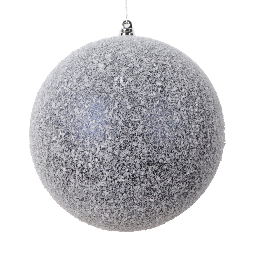 Vickerman 6" Midnight Blue Matte Snow Covered Ornament 2 per bag.