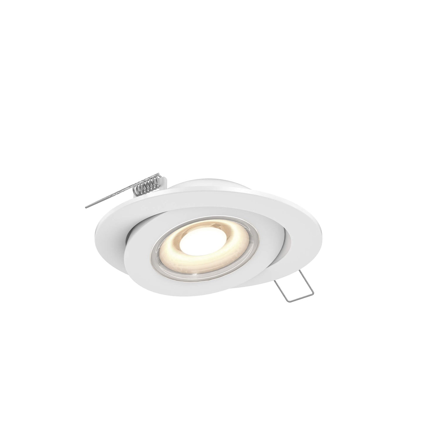 Dals Lighting Pivot 2"-6" LED Flat Gimbal Downlight, 90° Tilt, CCT Selectable, 120V/Voltage Selectable