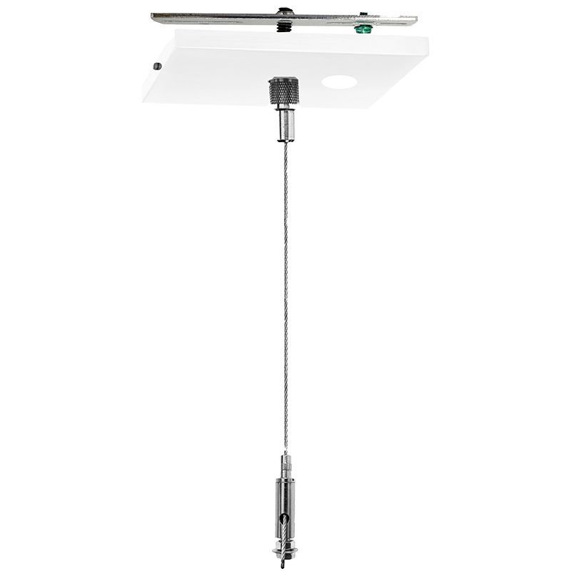 Westgate  Adj. 12Ft 1/16In Single Square Suspension Canopy Set With Keyhole End Connector, Power Side, Without Cord, Commercial Indoor Lighting