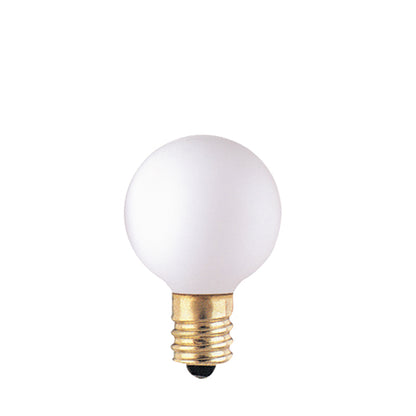 Bulbrite 10G9WH 10 Watt Incandescent G9 Globe, Candelabra Base, White