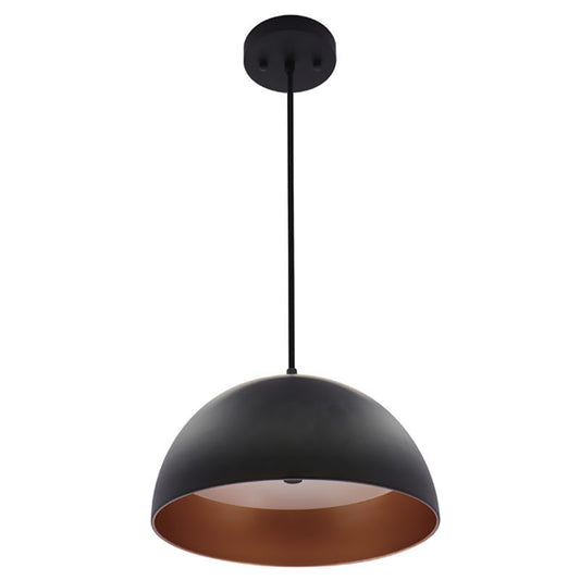 Westgate 12In Integrated LED Modern Dome Pendant 25W 1300 Lumens C90 5Cct 27/30/35/40/50K Bk/Gld, Residential Lighting, 25W, 1300 Lumens, 27K/30K/35K/40K/50K
